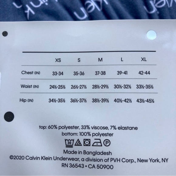 Calvin Klein Logo Cozy Fleece 2 pc Pajamas, Blue L NWT - Picture 8 of 8